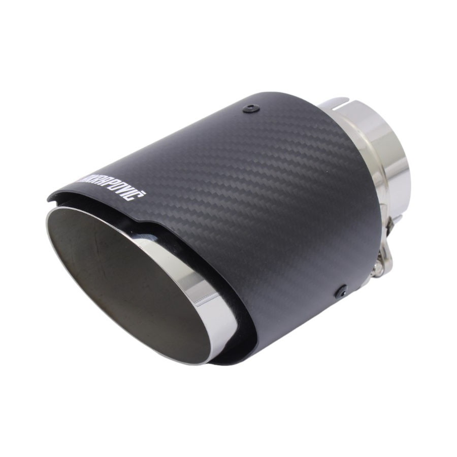 1X Racing Angle Cut Carbon Fibre Tailpipe (101mm)
