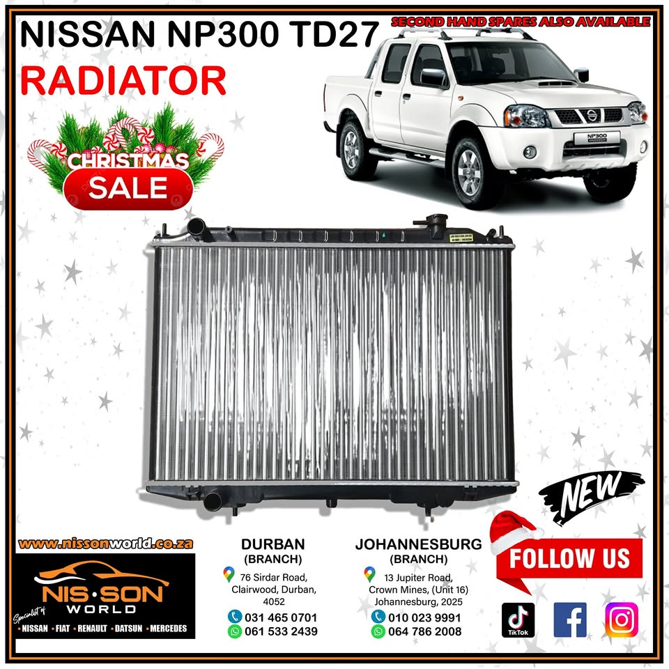 NISSAN NP300 TD27 RADIATOR - Private Seller NISSAN NP300 TD27 RADIATOR - Private Seller