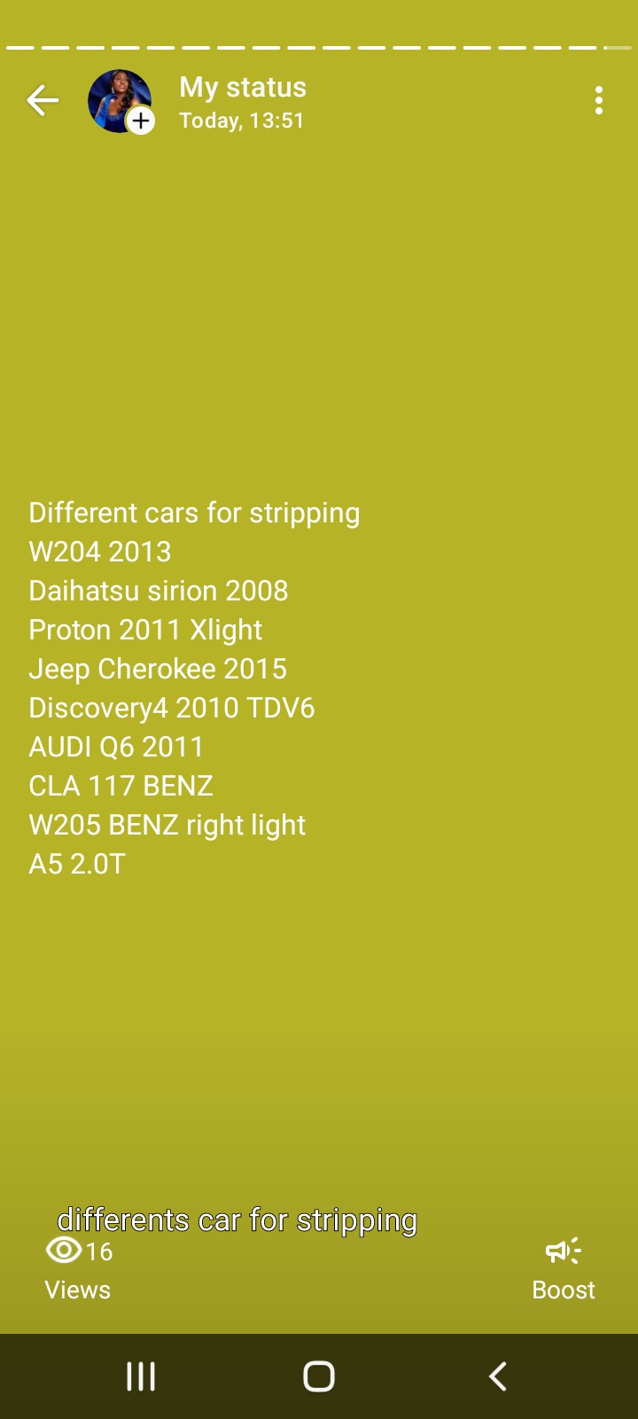 Different cars for stripping - Private Seller Different cars for stripping - Private Seller