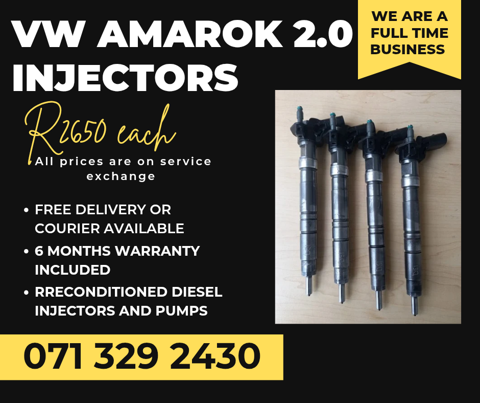 VW AMAROK 2.0 INJECTORS FOR SALE WITH WARRANTY INCLUDED - Private Seller VW AMAROK 2.0 INJECTORS FOR SALE WITH WARRANTY INCLUDED - Private Seller