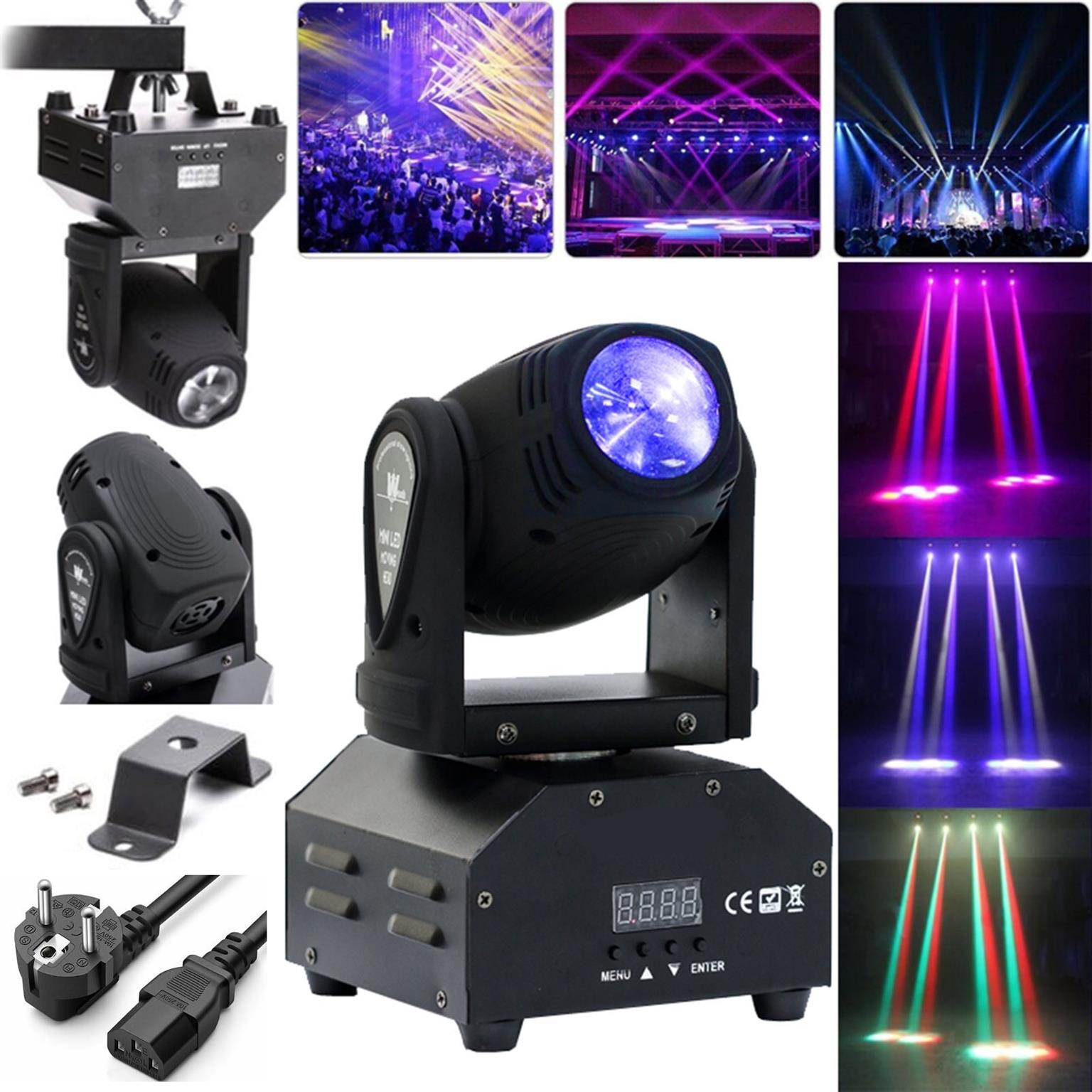 Professional Disco Moving Head Light DMX512 Stage, DJ Party, Night Club, Concert