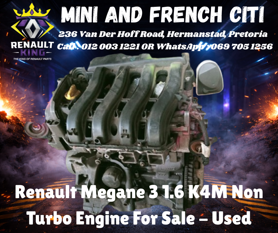 Renault Megane 3 1.6 K4M Engine For Sale – Used OEM Non Turbo Engine - Private Seller Renault Megane 3 1.6 K4M Engine For Sale – Used OEM Non Turbo Engine - Private Seller