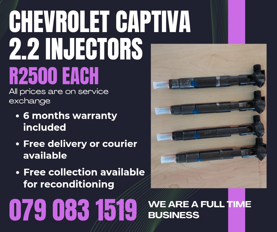 CHEVROLET CAPTIVA 2.2 INJECTORS FOR SALE WITH WARRANTY INCLUDED - Private Seller CHEVROLET CAPTIVA 2.2 INJECTORS FOR SALE WITH WARRANTY INCLUDED - Private Seller