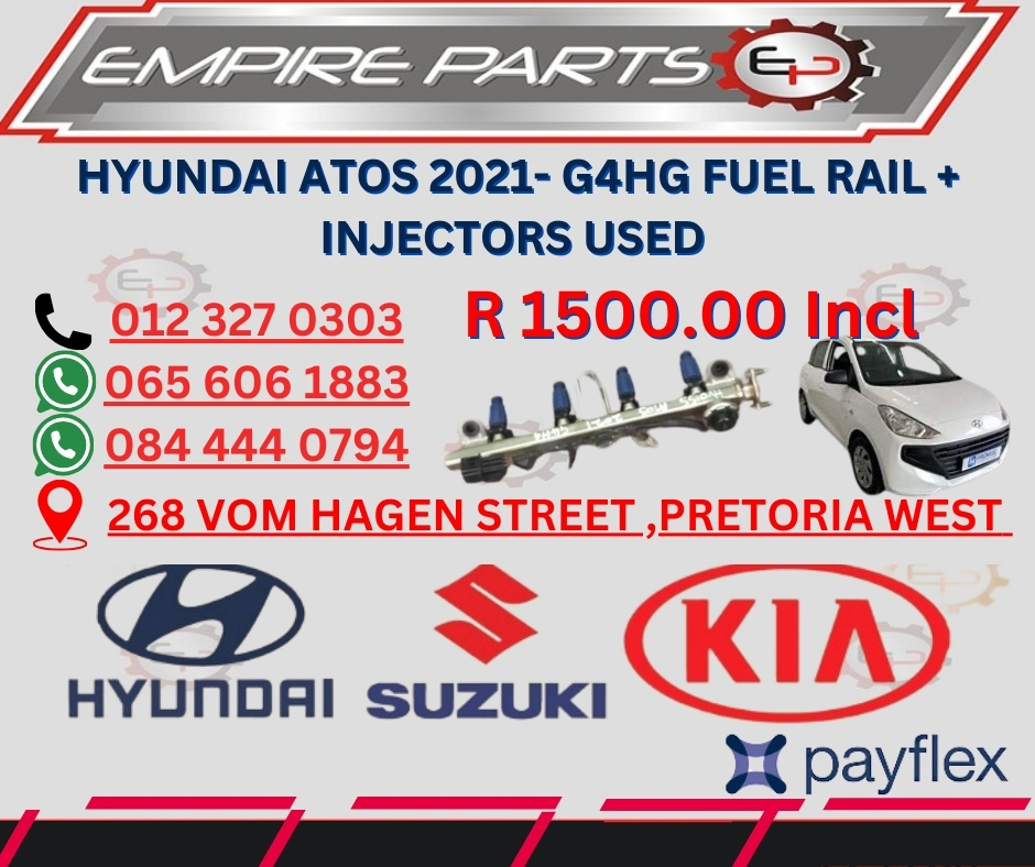 HYUNDAI ATOS 2021- G4HG FUEL RAIL + INJECTORS USED - Private Seller HYUNDAI ATOS 2021- G4HG FUEL RAIL + INJECTORS USED - Private Seller