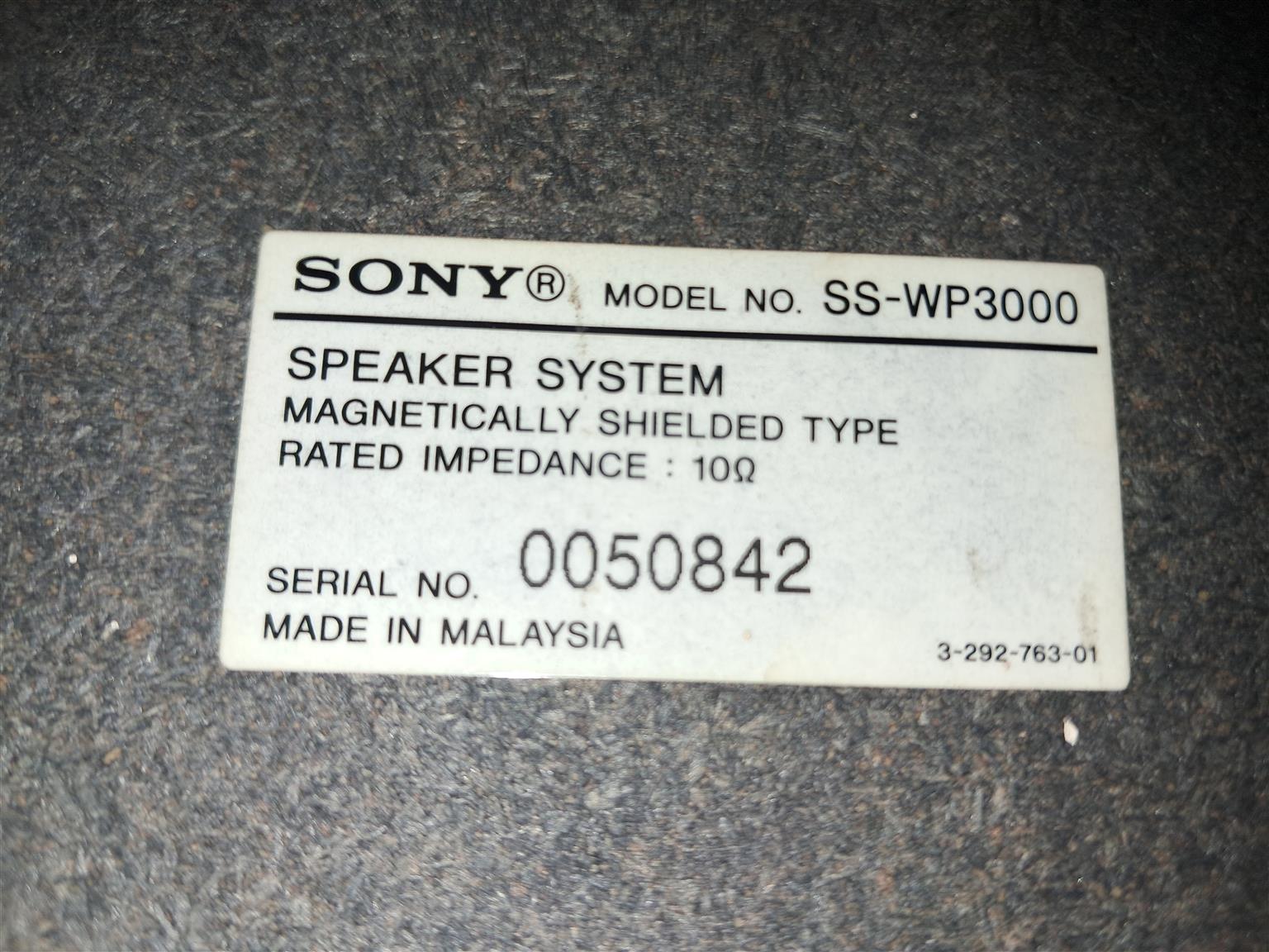 Sony SS-WP3000 8inch Passive Subwoofers (2x Available)