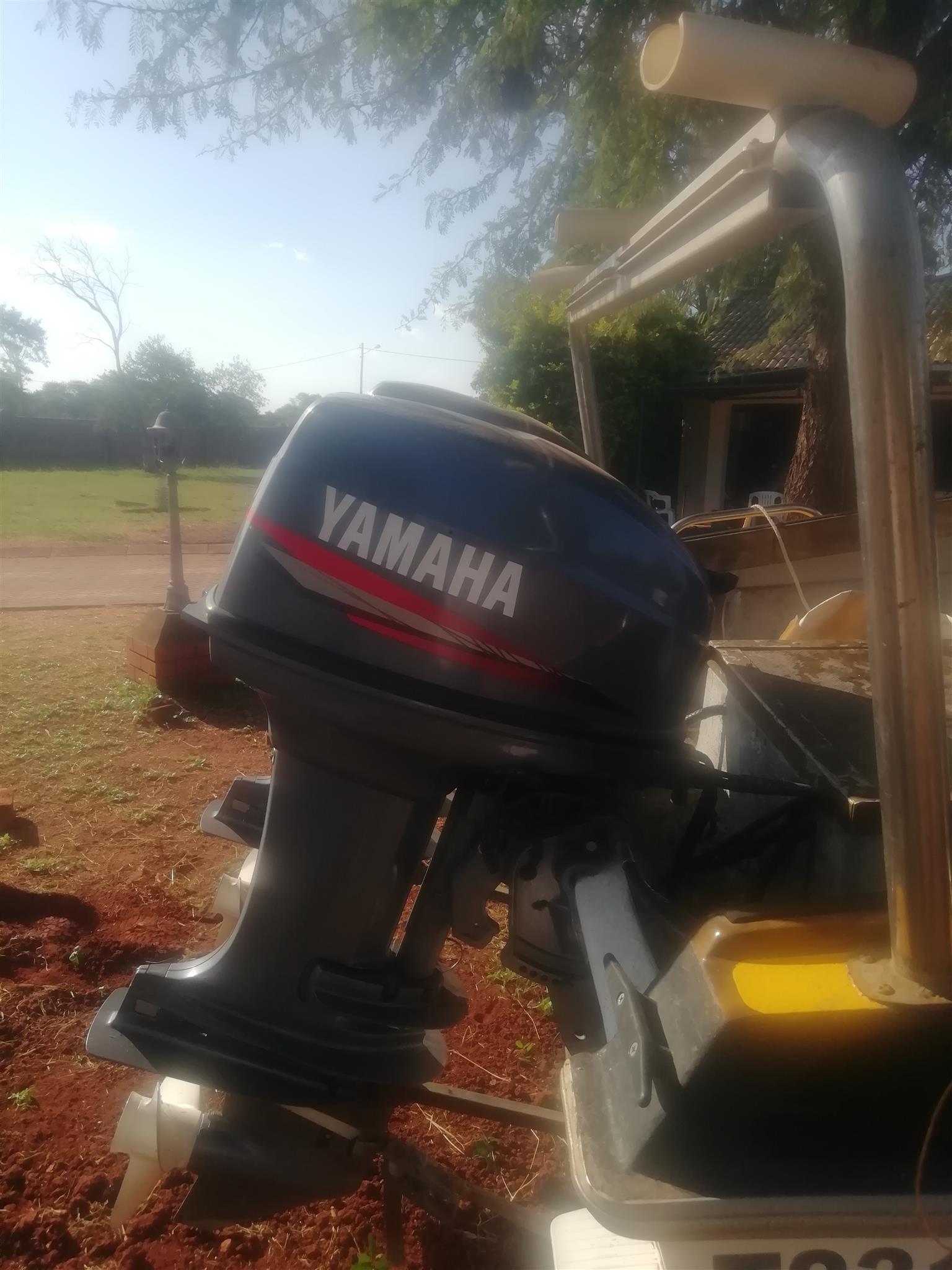 Outboard motors for sale.