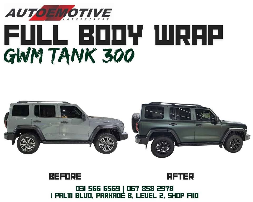 GWM Tank 300 Full Body Wrap - Private Seller GWM Tank 300 Full Body Wrap - Private Seller
