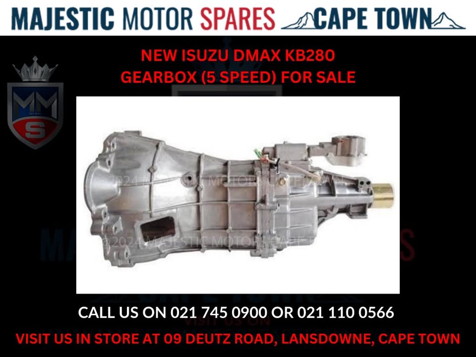 Isuzu DMAX KB280 Gearbox (5 Speed) for sale - Private Seller Isuzu DMAX KB280 Gearbox (5 Speed) for sale - Private Seller
