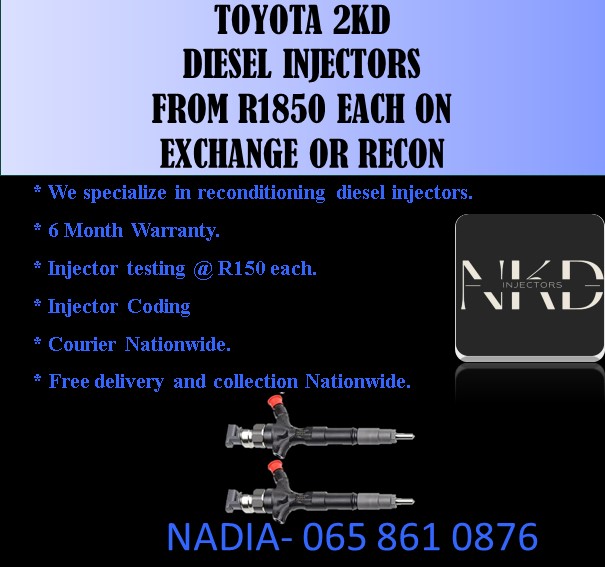 Toyota 2K injectors for sale on exchange or recon with 6 months warranty - Private Seller Toyota 2K injectors for sale on exchange or recon with 6 months warranty - Private Seller