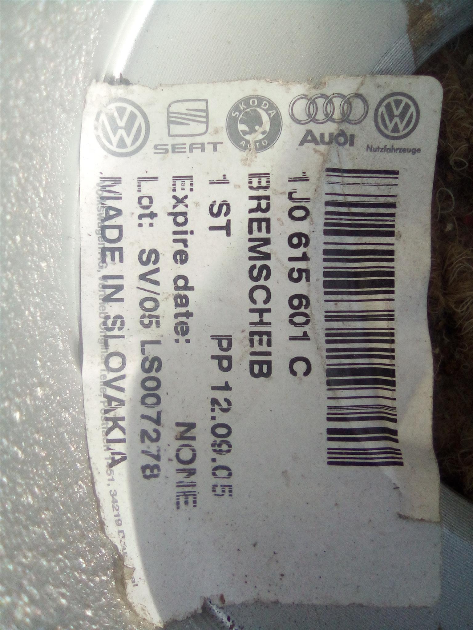 Back break disks for Audi A3 and some other cars - Private Seller Back break disks for Audi A3 and some other cars - Private Seller