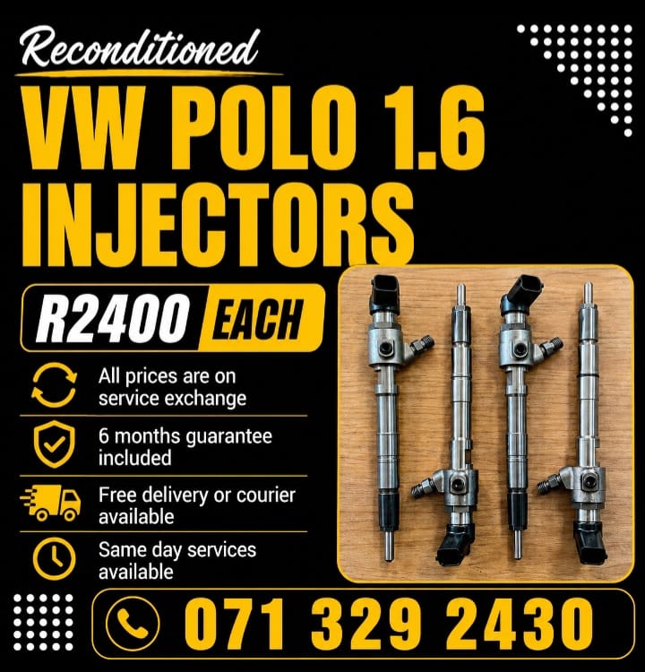 VW POLO 1.6 INJECTORS FOR SALE WITH WARRANTY - Private Seller VW POLO 1.6 INJECTORS FOR SALE WITH WARRANTY - Private Seller