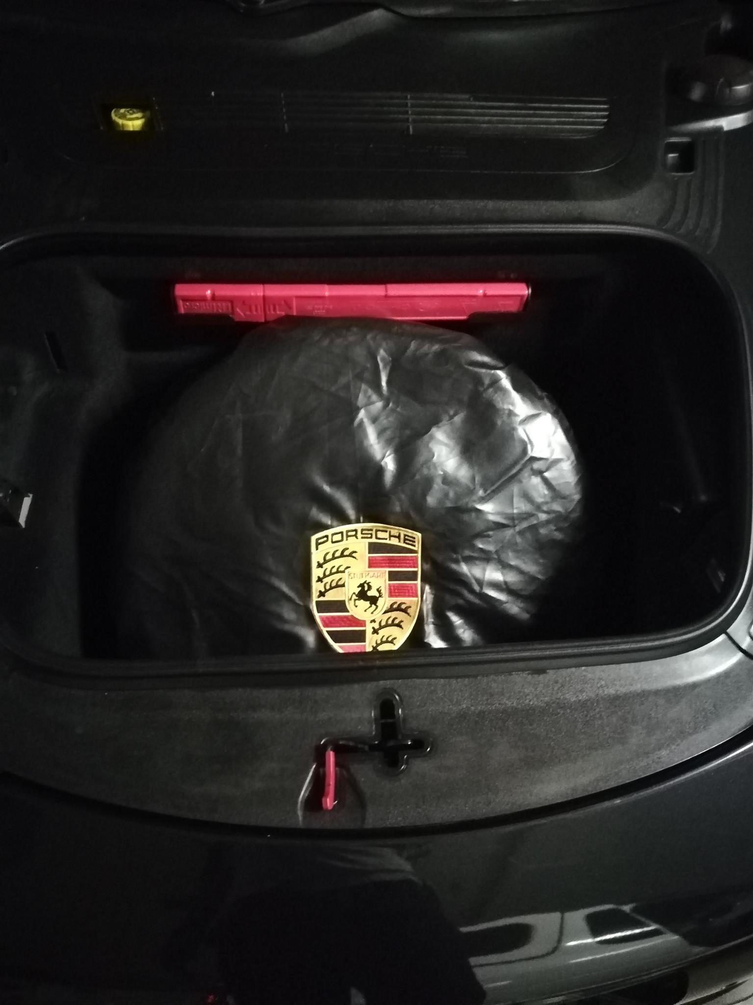 Porsche Carrera 4S Brand New Emergency Space Saver Kit fits in Frunk Clear Front - Private Seller Porsche Carrera 4S Brand New Emergency Space Saver Kit fits in Frunk Clear Front - Private Seller