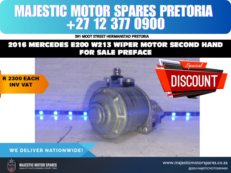 2016 Mercedes E200 W213 preface wiper motor second hand for sale 2016 Mercedes E200 W213 preface wiper motor second hand for sale