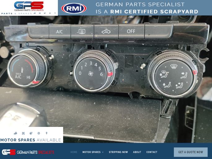 VW GOLF 7 2014 USED REPLACEMENT CLIMATE CONTROL UNIT FOR SALE - Private Seller VW GOLF 7 2014 USED REPLACEMENT CLIMATE CONTROL UNIT FOR SALE - Private Seller