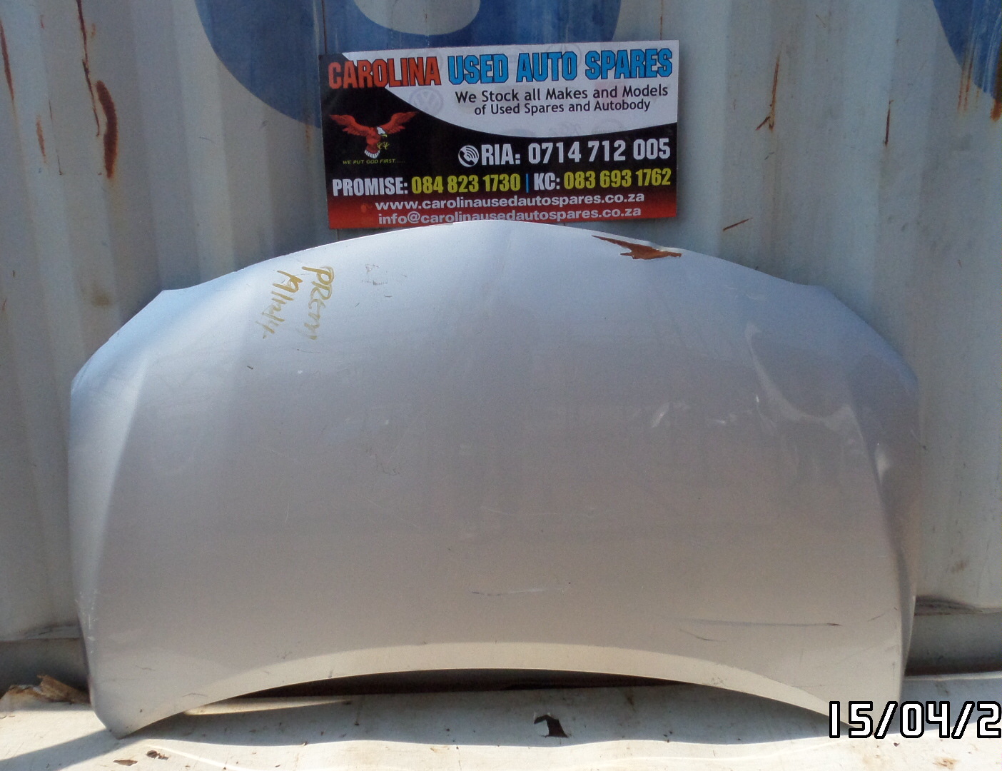 Toyota Corolla Professional/Quest bonnet - Private Seller Toyota Corolla Professional/Quest bonnet - Private Seller