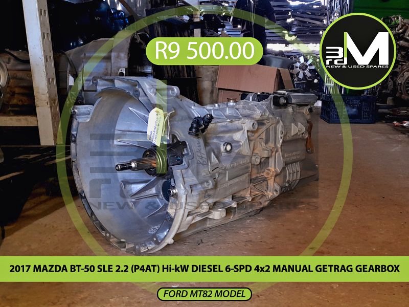 2017 MAZDA BT-50 SLE 2.2 (P4AT) Hi-kW DIESEL 6-SPD 4×2 MANUAL GETRAG GEARBOX