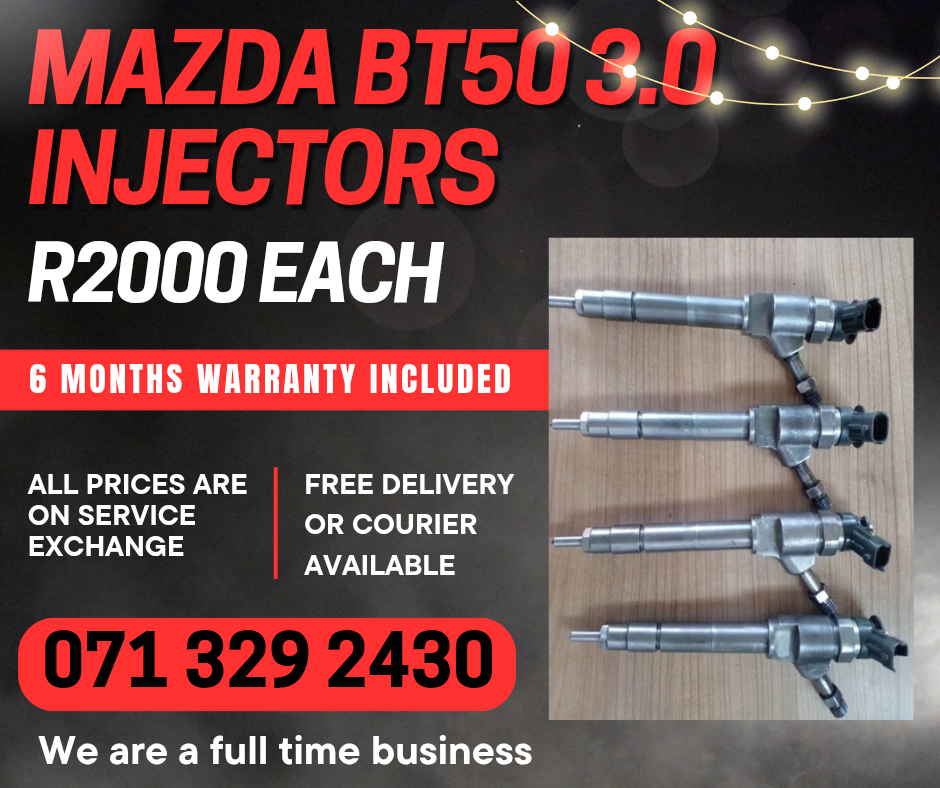 MAZDA BT50 3.0 INJECTORS FOR SALE WITH WARRANTY - Private Seller MAZDA BT50 3.0 INJECTORS FOR SALE WITH WARRANTY - Private Seller
