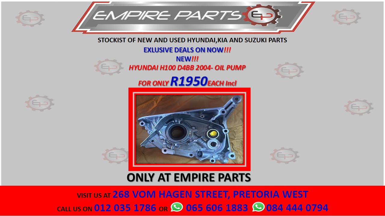 HYUNDAI H100 D4BB 2004- OIL PUMP - Private Seller HYUNDAI H100 D4BB 2004- OIL PUMP - Private Seller