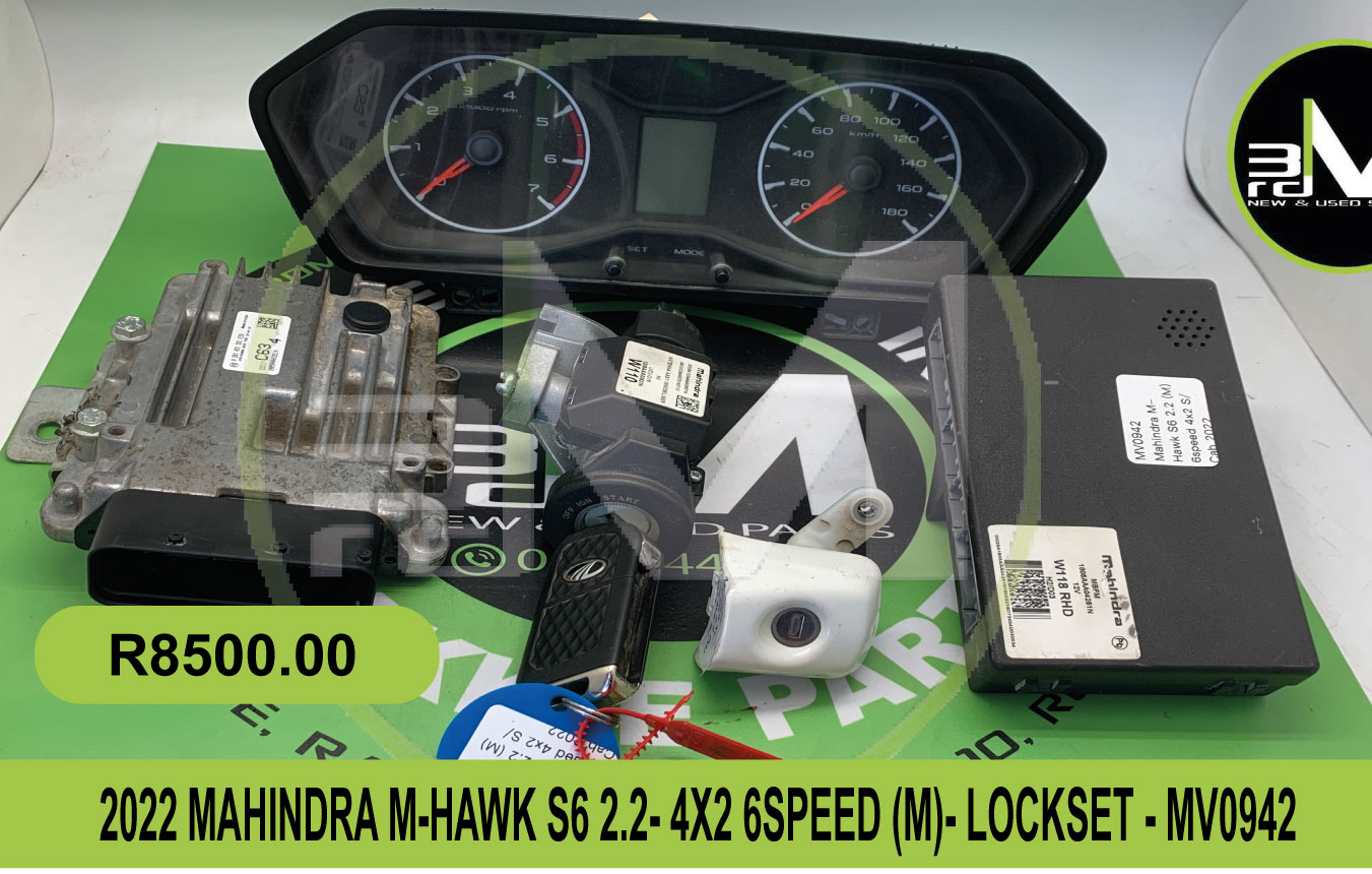 LOCKSET- 2022 MAHINDRA M-HAWK S6 - Private Seller LOCKSET- 2022 MAHINDRA M-HAWK S6 - Private Seller