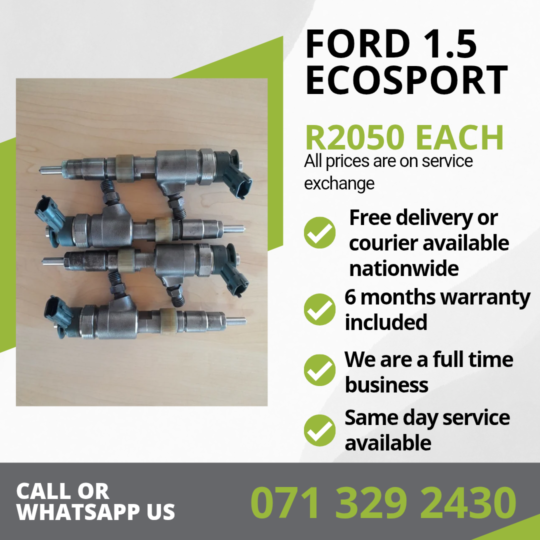 FORD ECOSPORT 1.5 INJECTORS FOR SALE WITH WARRANTY - Private Seller FORD ECOSPORT 1.5 INJECTORS FOR SALE WITH WARRANTY - Private Seller