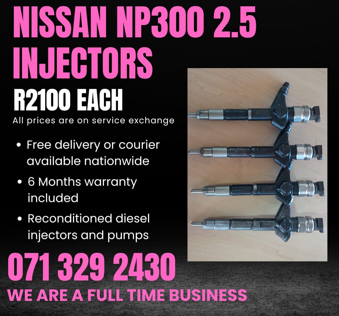 NISSAN NP300 2.5 INJECTORS FOR SALE WITH WARRANTY - Private Seller NISSAN NP300 2.5 INJECTORS FOR SALE WITH WARRANTY - Private Seller