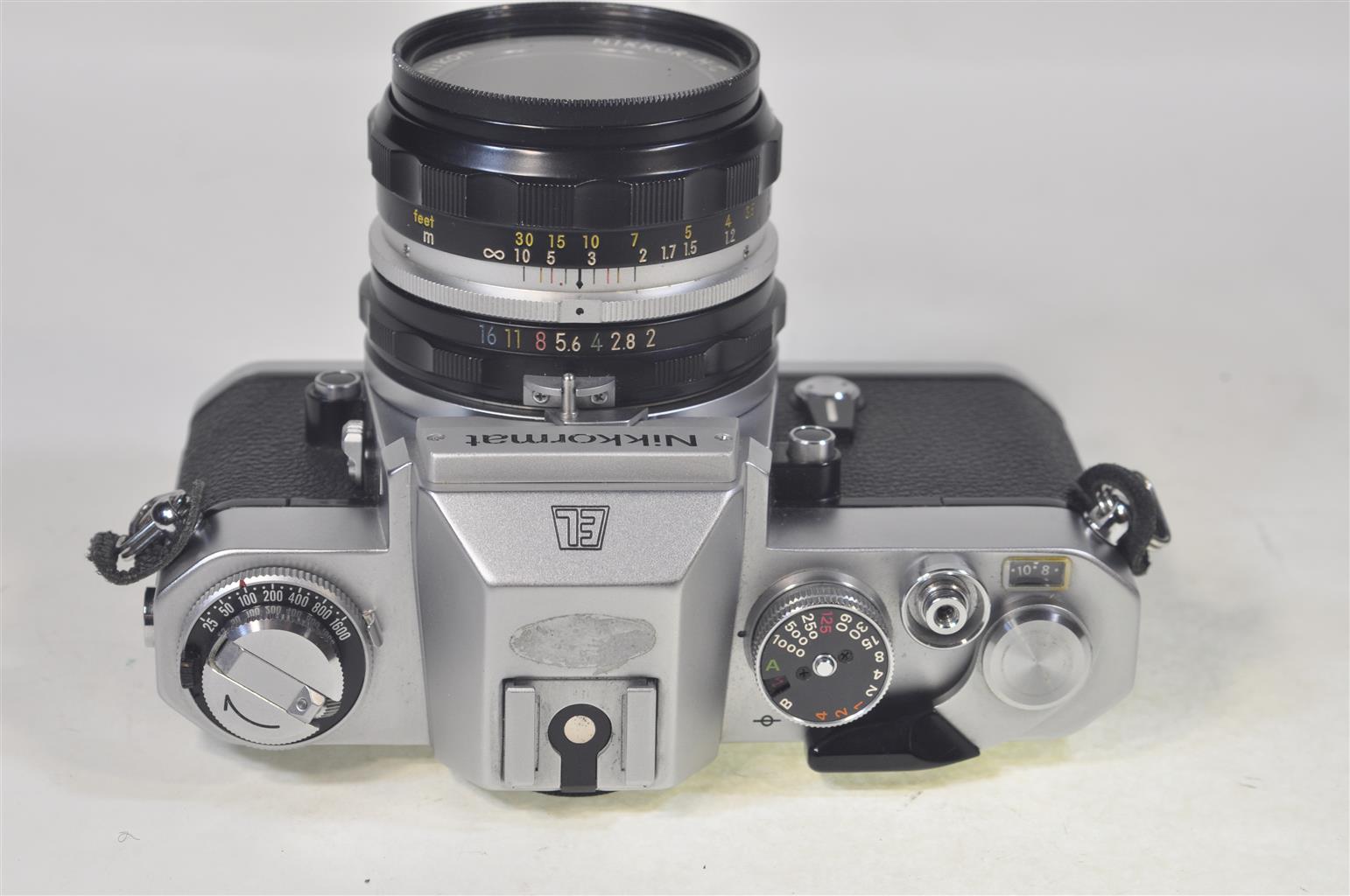 Nikkormat EL film camera with a 50mm Nikkor lens