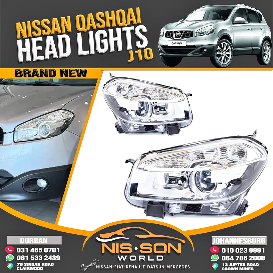 NISSAN QASHQAI HEAD LIGHTS J10 NISSAN QASHQAI HEAD LIGHTS J10