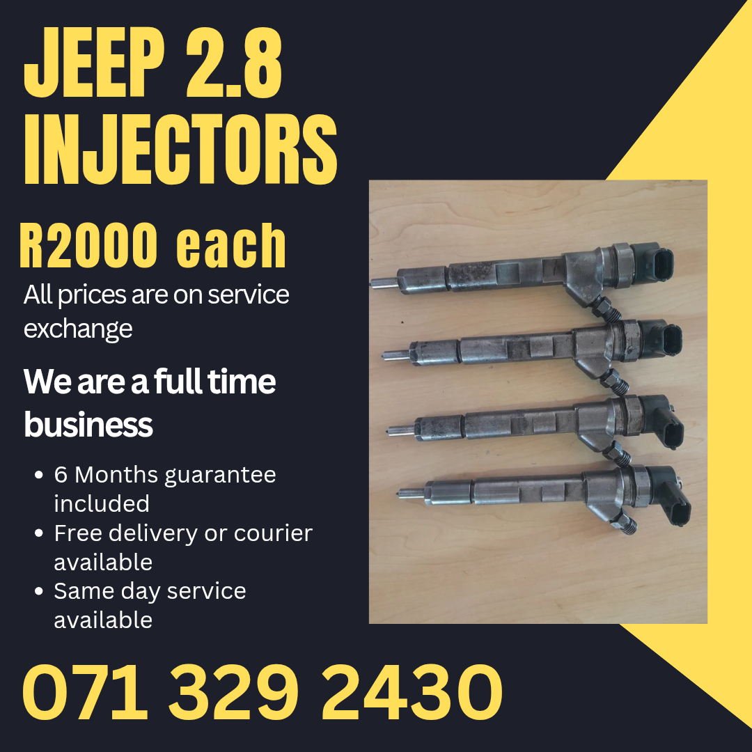 JEEP 2.8 DIESEL INJECTORS FOR SALE WITH WARRANTY - Private Seller JEEP 2.8 DIESEL INJECTORS FOR SALE WITH WARRANTY - Private Seller