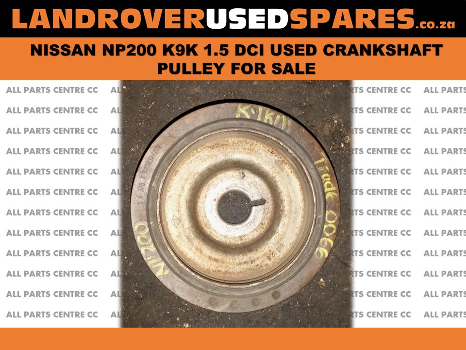 Nissan Np200 K9K 1.5 DCI crankshaft pulley used for sale Nissan Np200 K9K 1.5 DCI crankshaft pulley used for sale