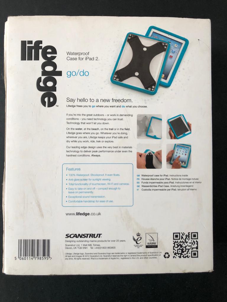 Lifedge Waterproof and shock proof Case for Ipad 2 - as new
