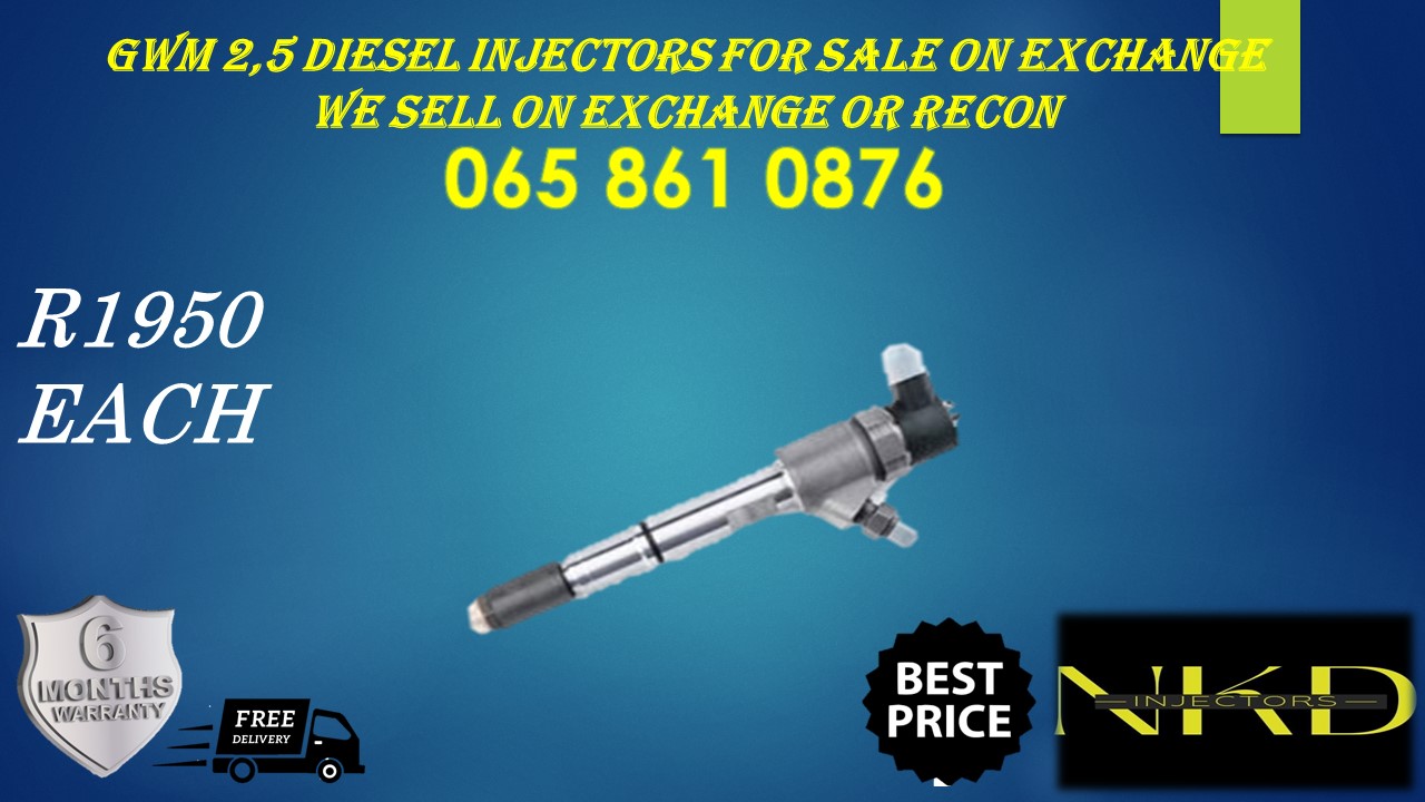 GWM 2.5 BOSCH DIESEL INJECTORS - WE SELL ON EXCHANGE OR RECON - Private Seller GWM 2.5 BOSCH DIESEL INJECTORS - WE SELL ON EXCHANGE OR RECON - Private Seller