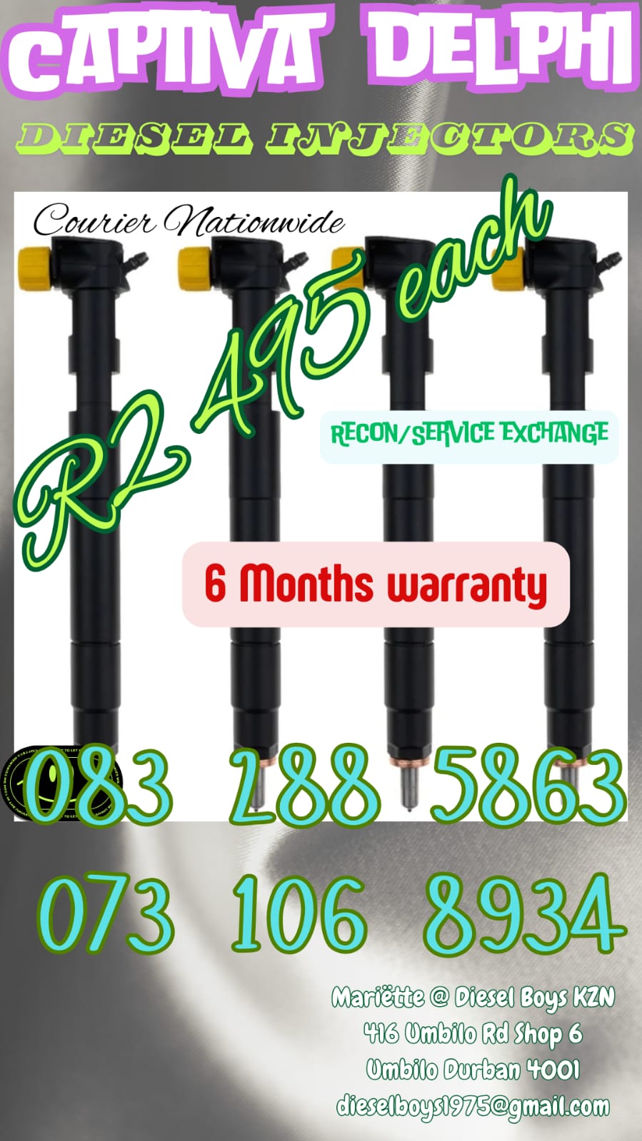 Captiva Delphi Diesel Injectors - Private Seller