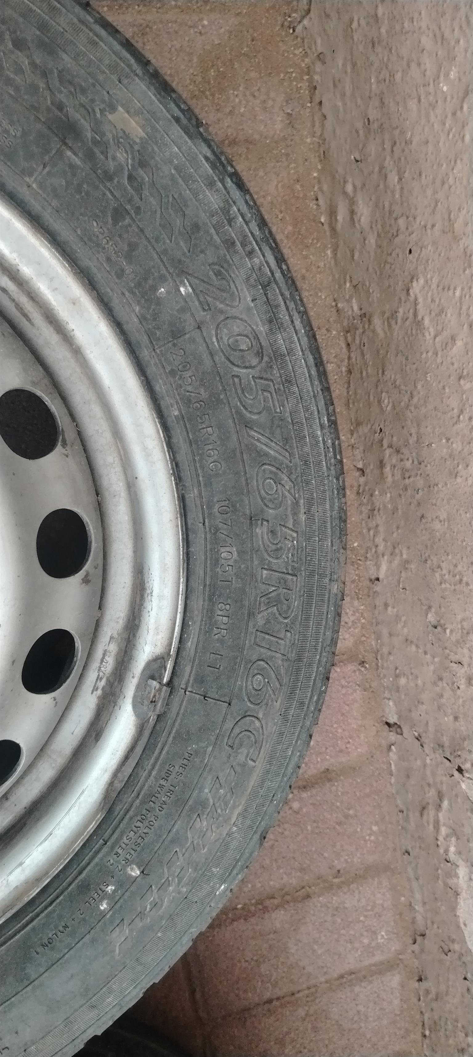 Mercedes Steelies With Commercial Tires Good Condition - Private Seller