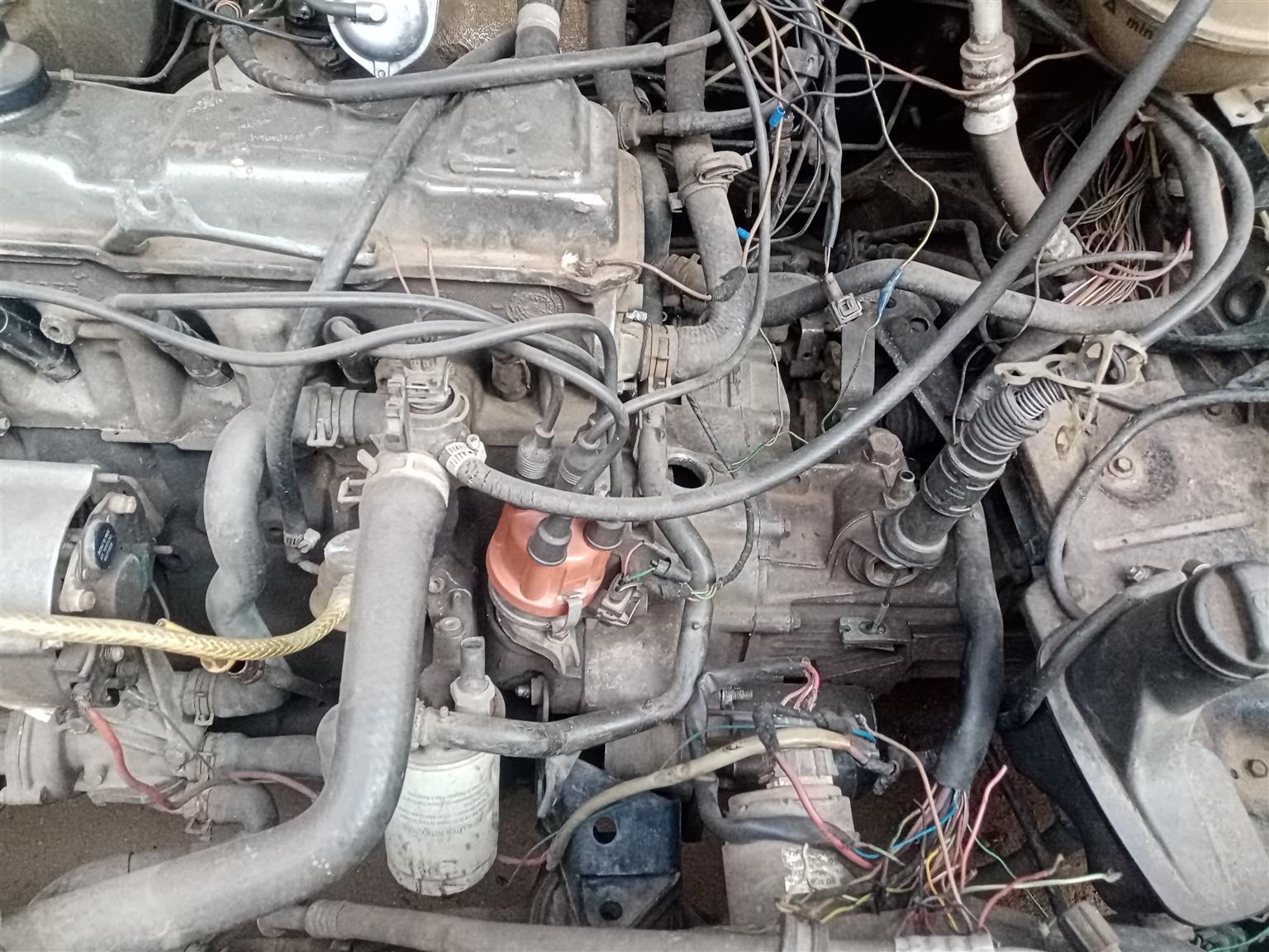 Engine and gear box