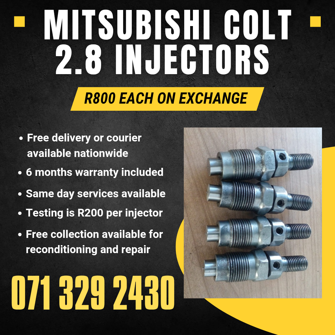 MITSUBISHI COLT 2.8 DIESEL INJECTORS FOR SALE WITH WARRANTY - Private Seller MITSUBISHI COLT 2.8 DIESEL INJECTORS FOR SALE WITH WARRANTY - Private Seller