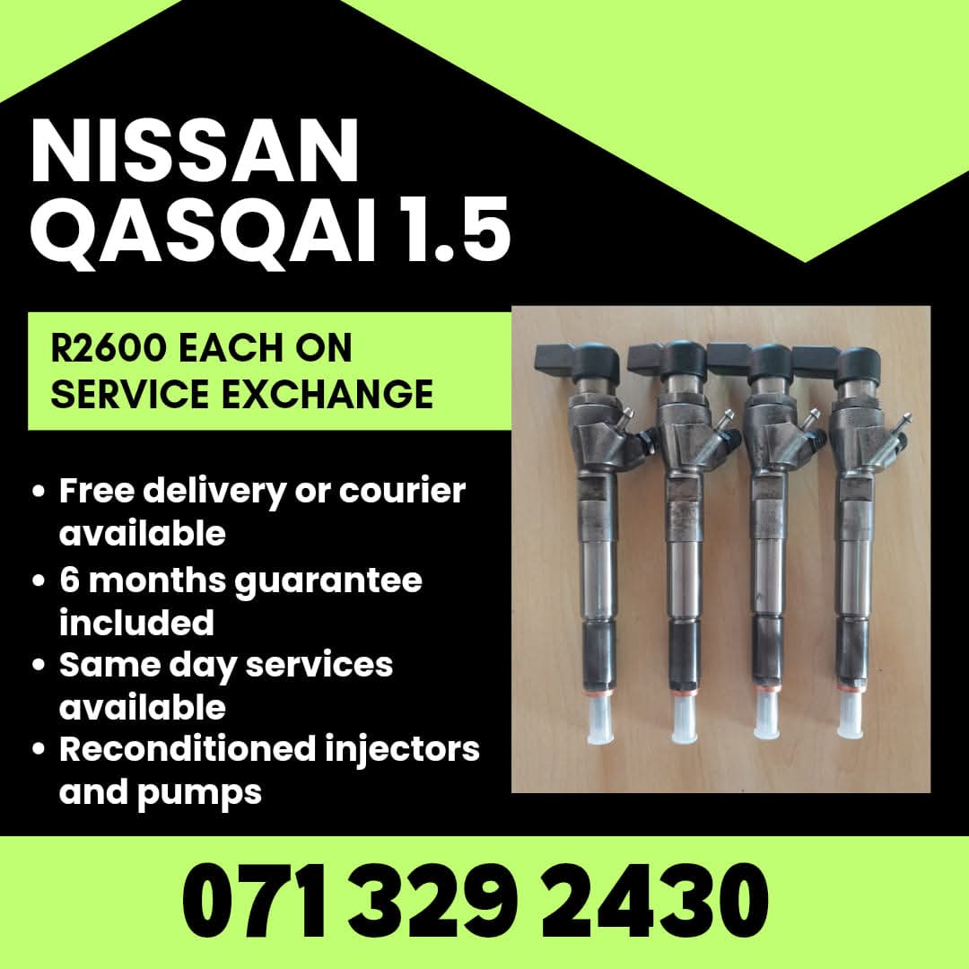 NISSAN QASQAI 1.5 DIESEL INJECTORS FOR SALE WITH WARRANTY - Private Seller NISSAN QASQAI 1.5 DIESEL INJECTORS FOR SALE WITH WARRANTY - Private Seller