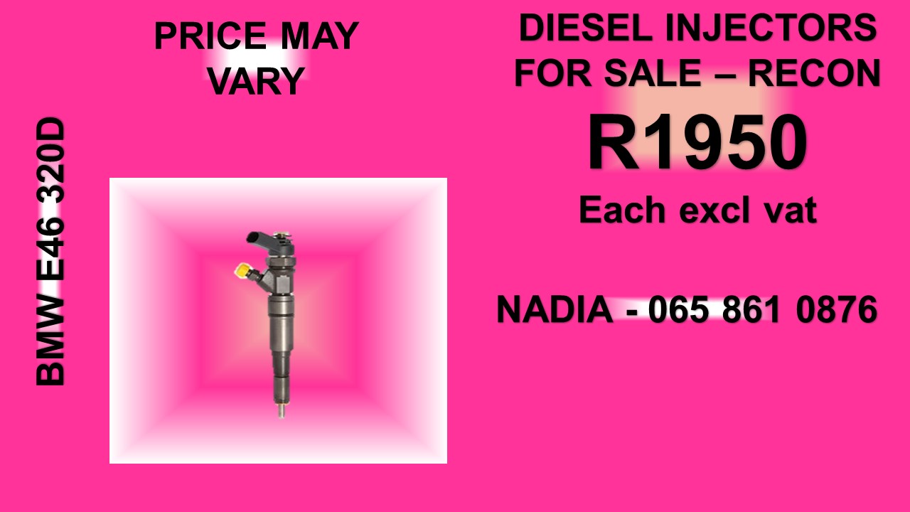 BMW E46 320D DIESEL INJECTORS FOR SALE OR TO RECON - Private Seller BMW E46 320D DIESEL INJECTORS FOR SALE OR TO RECON - Private Seller
