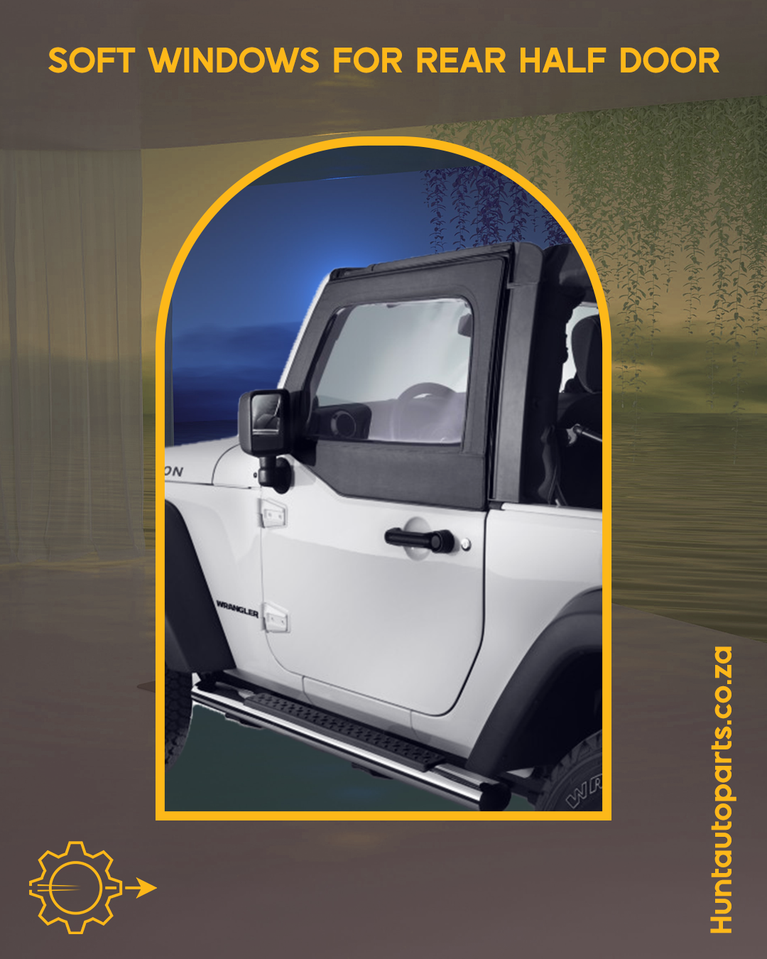 Jeep Unlimited Soft Windows For Rear Half Door Junk Mail