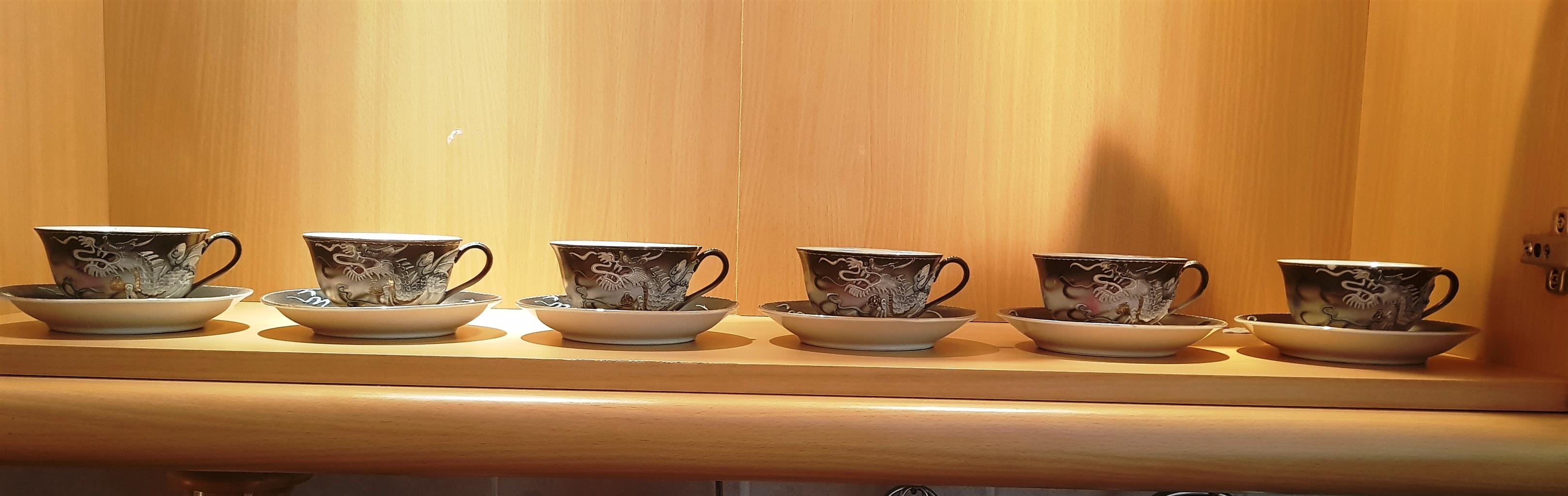 Vintage Japanese Dragon Tea Set