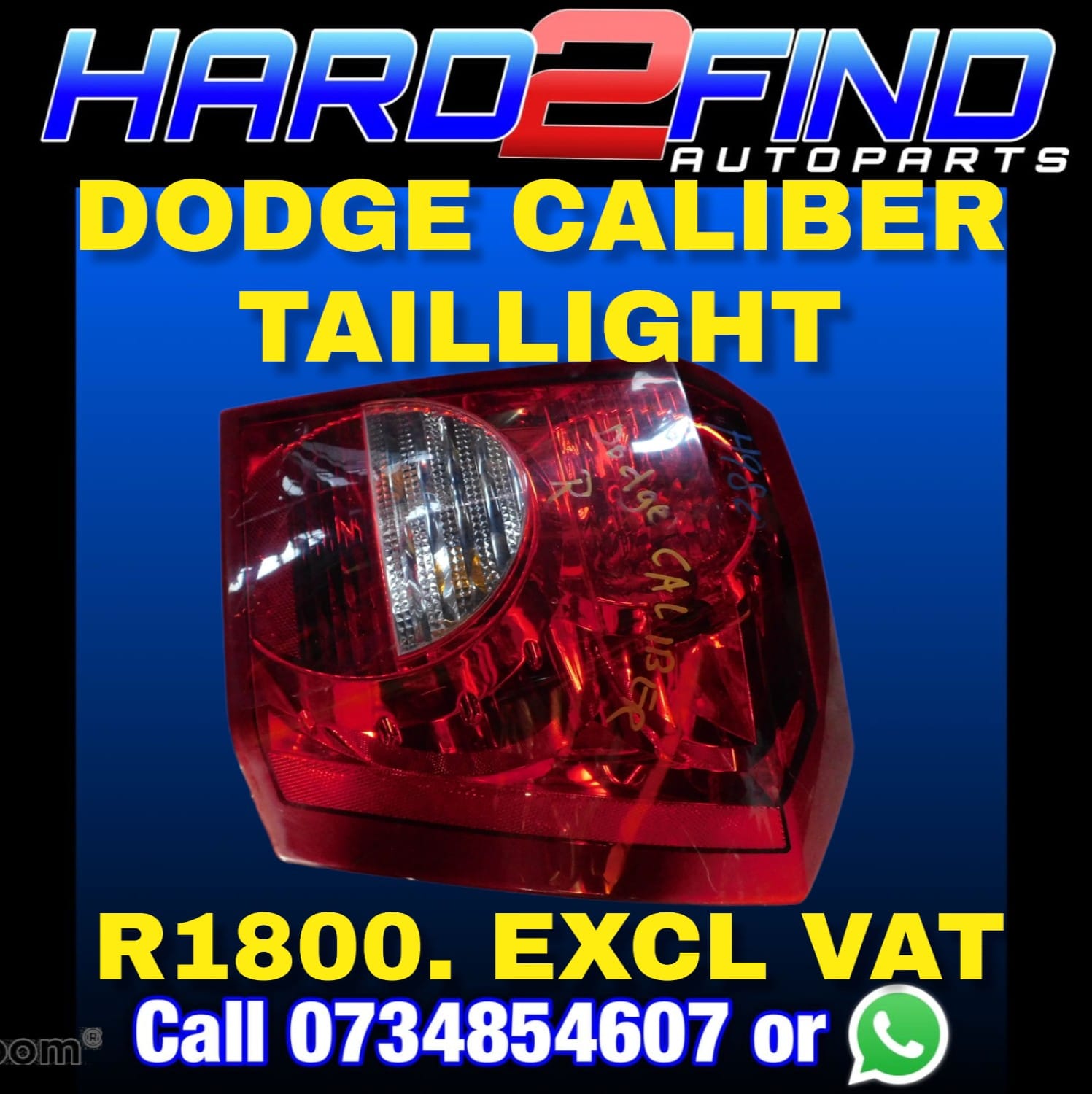 DODGE CALIBER TAIL LIGHT EXCL VAT - Private Seller DODGE CALIBER TAIL LIGHT EXCL VAT - Private Seller