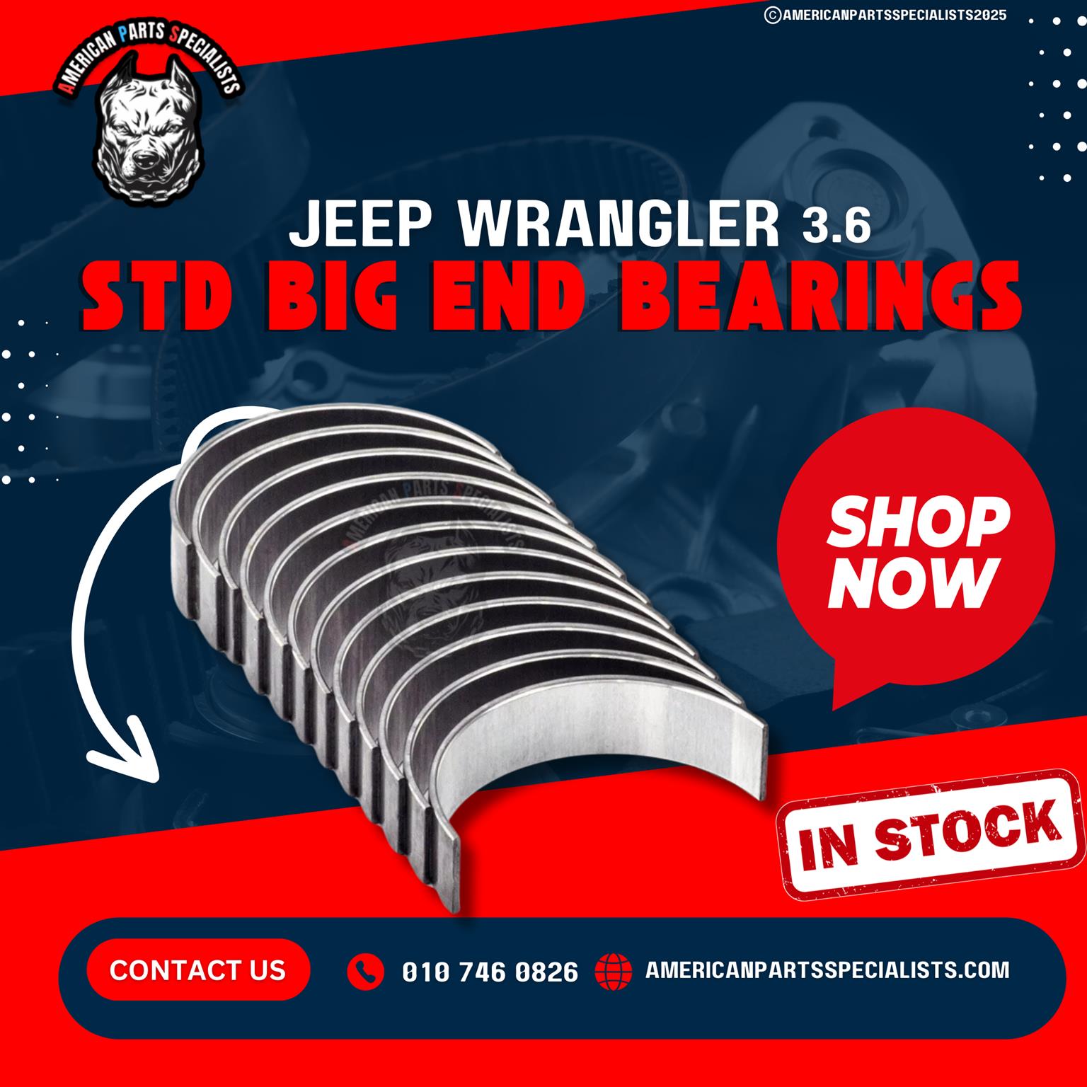 3.6 Jeep Wrangler Standard Bearings For Sale - Private Seller 3.6 Jeep Wrangler Standard Bearings For Sale - Private Seller