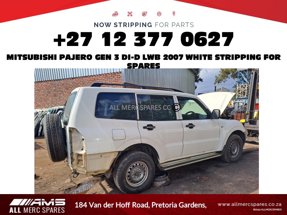2007 Mitsubishi Pajero Gen 3 LWB DI-D stripping for spares - Private Seller 2007 Mitsubishi Pajero Gen 3 LWB DI-D stripping for spares - Private Seller