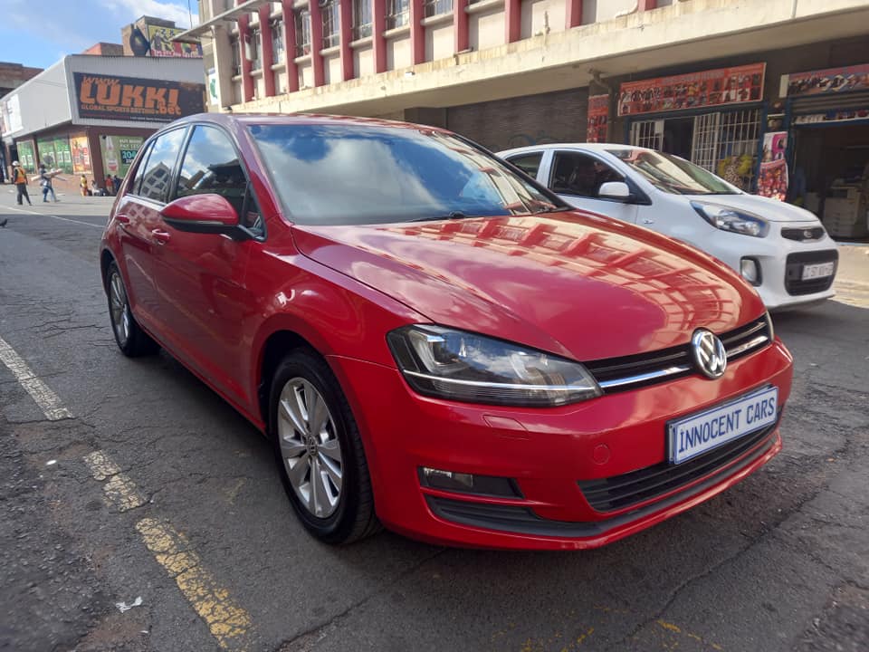 2015 VW GOLF 7 1.4 TSI BLUEMOTION PETROL, AUTOMATIC TRANSMISSION DSG, RED COLOUR, 89000KM