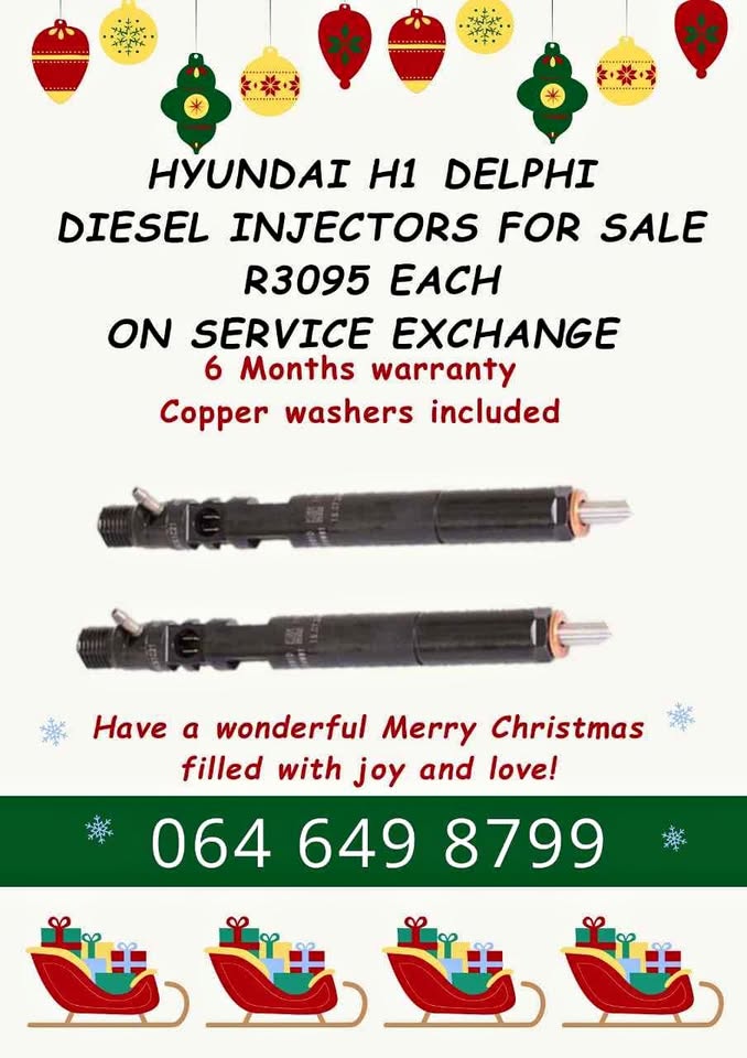 Hyundai H1 Delphi Diesel Injectors for sale on exchange or to recon your own - Private Seller Hyundai H1 Delphi Diesel Injectors for sale on exchange or to recon your own - Private Seller