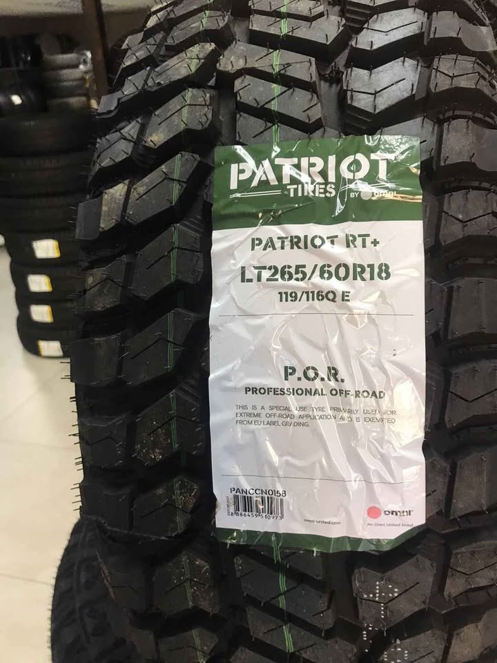 265/60 R18 patriot RT+