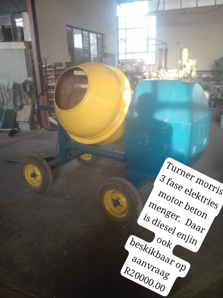 Turner morris 3 phase electric concrete mixer Junk Mail