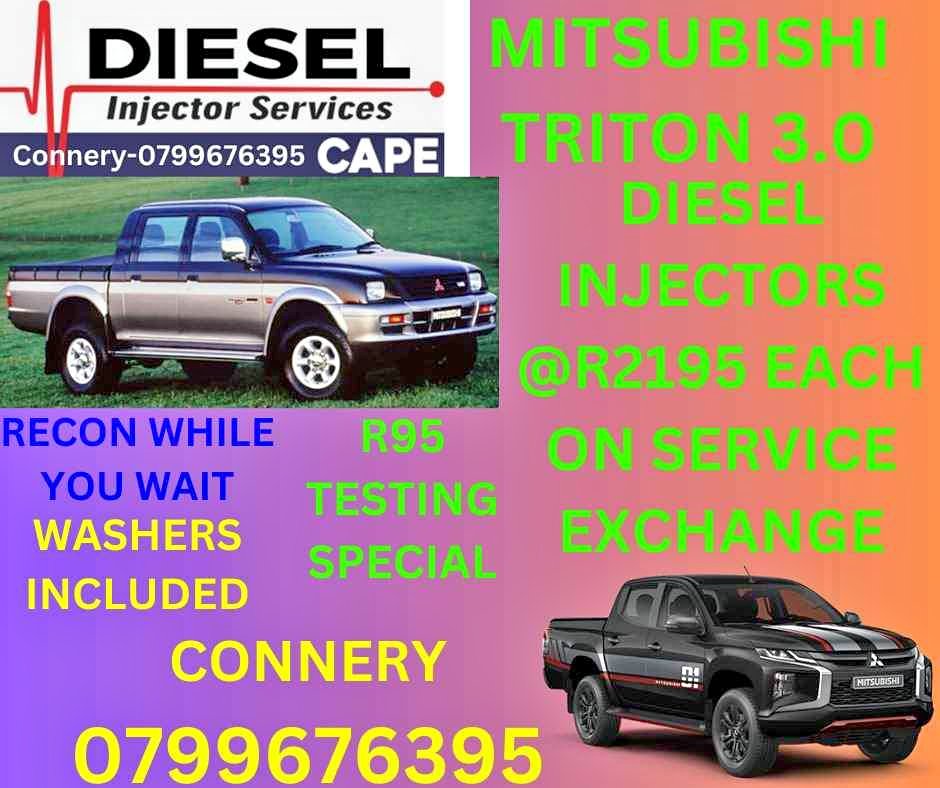 MITSUBISHI TRITON 3.0L DIESEL INJECTORS - Private Seller MITSUBISHI TRITON 3.0L DIESEL INJECTORS - Private Seller