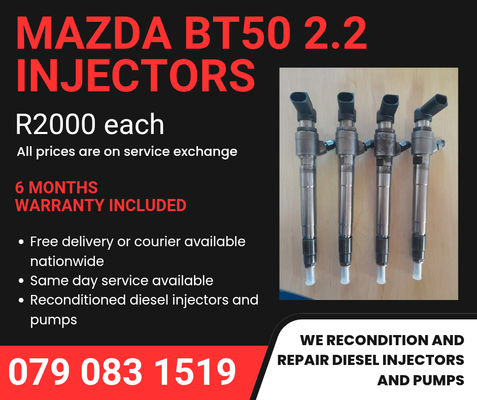 MAZDA BT50 2.2 INJECTORS FOR SALE WITH WARRANTY - Private Seller MAZDA BT50 2.2 INJECTORS FOR SALE WITH WARRANTY - Private Seller