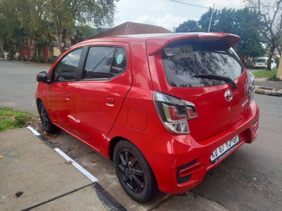 2022 TOYOTA AGYA 1.0 PETROL, AUTOMATIC, RED, 85000KMS SERVICE BOOK