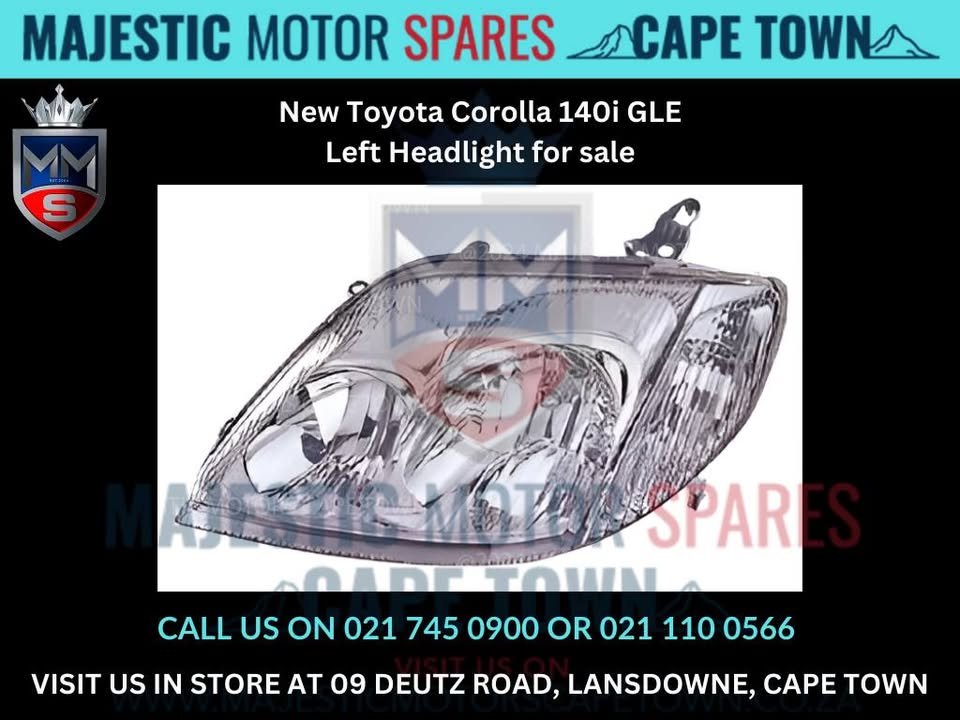 Toyota Corolla 140i GLE Left Headlight for sale - Private Seller Toyota Corolla 140i GLE Left Headlight for sale - Private Seller